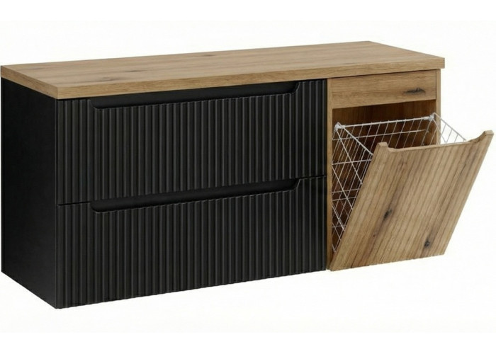 NOVA BLACK 82-120-B3-DE skrinka pod umývadlo s košom 120 cm