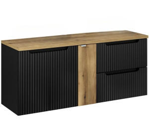 NOVA BLACK 82-140-DD skrinka pod umývadlo 140 cm