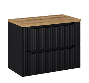 NOVA BLACK 82-80-2S-DD skrinka pod umývadlo 80 cm