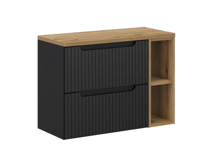 NOVA BLACK 82-80-B2-DE skrinka pod umývadlo 80 cm