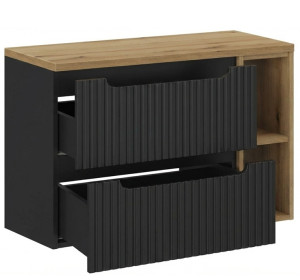 NOVA BLACK 82-80-B2-DE skrinka pod umývadlo 80 cm