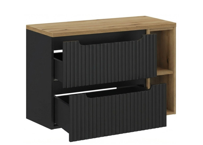 NOVA BLACK 82-80-B2-DE skrinka pod umývadlo 80 cm