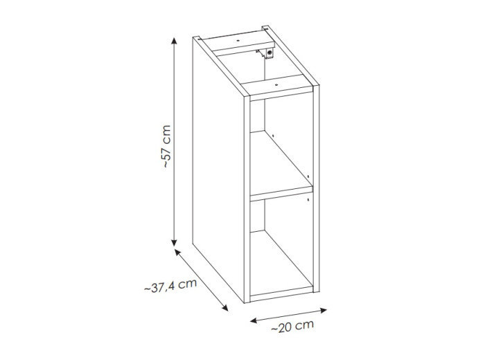 NOVA CASHMERE 82-80-C1-DE skrinka pod umývadlo 80 cm