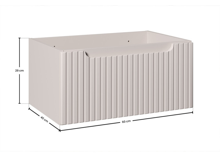 NOVA CASHMERE 82-60-40-1S skrinka pod umývadlo 60 cm