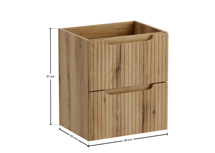 NOVA dub evoke 82-50-2S-DE skrinka pod umývadlo 50 cm