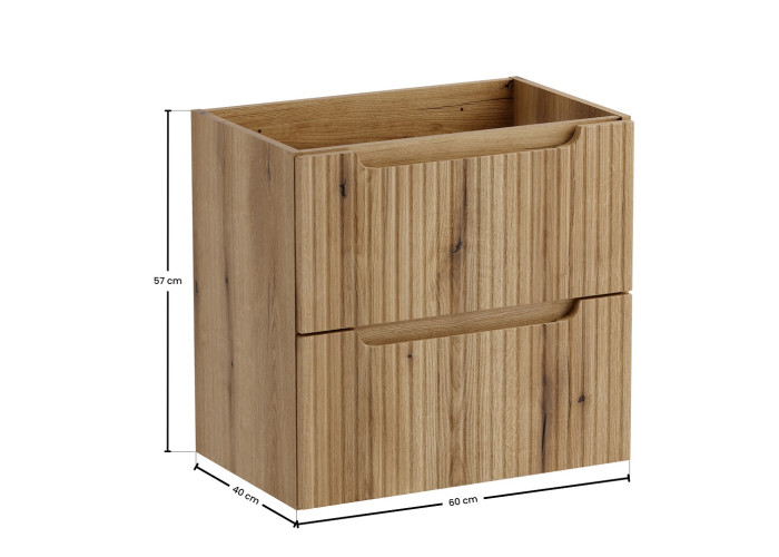 NOVA dub evoke 82-60-2S skrinka pod umývadlo 60 cm