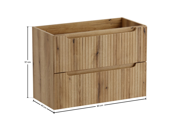 NOVA dub evoke 82-80-2S skrinka pod umývadlo 80 cm