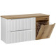 NOVA WHITE 82-120-W3-DE skrinka s výklopným košom 120 cm