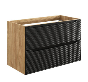 OCEAN Black 82-90-2S skrinka pod umývadlo 90 cm