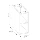 SANTA FE black 82-80-60-20-DC skrinka pod umývadlo 80 cm