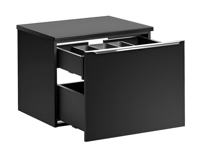 SANTA FE black 82-60-2S-DC skrinka pod umývadlo 60 cm