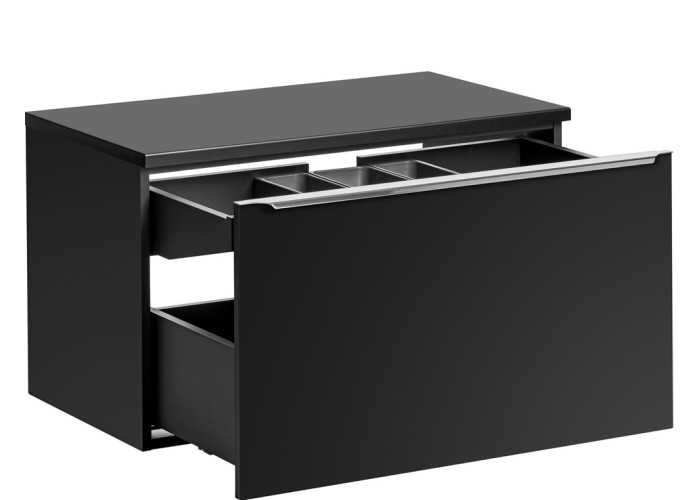 SANTA FE black 82-80-2S-DC skrinka pod umývadlo 80 cm
