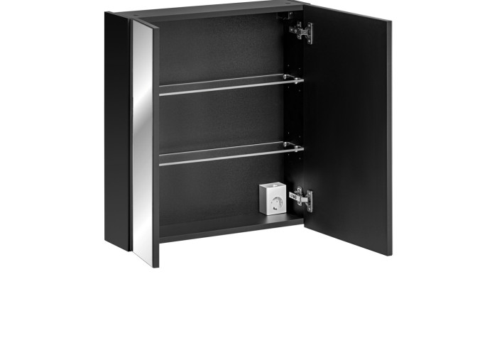 SANTA FE black 84-60-2D skrinka so zrkadlom 60 cm