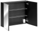 SANTA FE black 84-80-2D skrinka so zrkadlom 80 cm