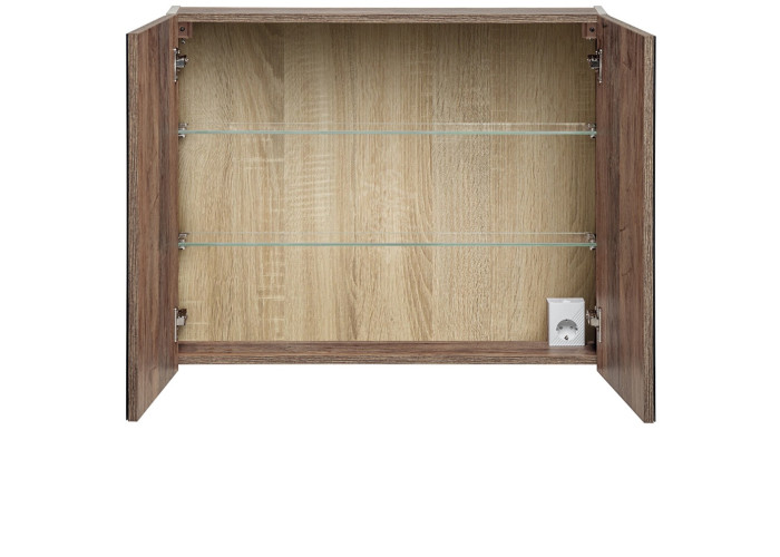 SANTA FE Taupe 84-80-2D skrinka so zrkadlom 80 cm
