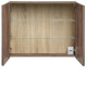 SANTA FE Taupe 84-80-2D skrinka so zrkadlom 80 cm