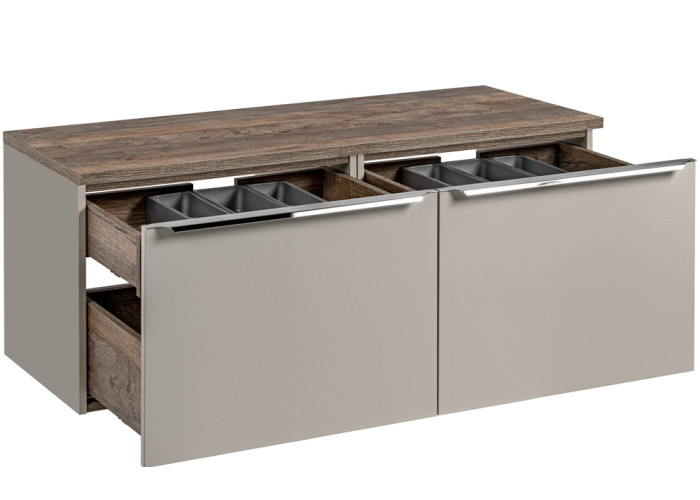 SANTA FE Taupe 82-120-B-2S-DV skrinka pod umývadlo 120 cm