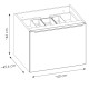 SANTA FE Taupe 82-60-B-2S skrinka pod umývadlo 60 cm