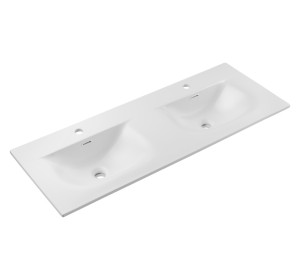 SKY 1 120-DDP-8099 zápustné dvojumývadlo 120x46 cm, biele matné