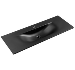 SKY 1 120-DP-8099 zápustné umývadlo 120x46 cm, čierne matné