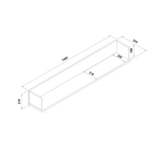 ARIS/LEONIDAS AS13, závesná polica
