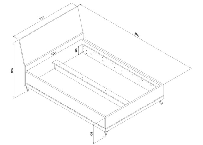 ATE AT15/120SP, posteľ 120x200 cm s úložným priestorom