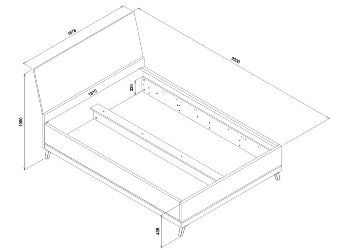 ATE AT15/180SP, manželská posteľ 180x200 cm s úložným priestorom a roštom