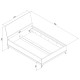 ATE AT15/180SP, manželská posteľ 180x200 cm s úložným priestorom a roštom