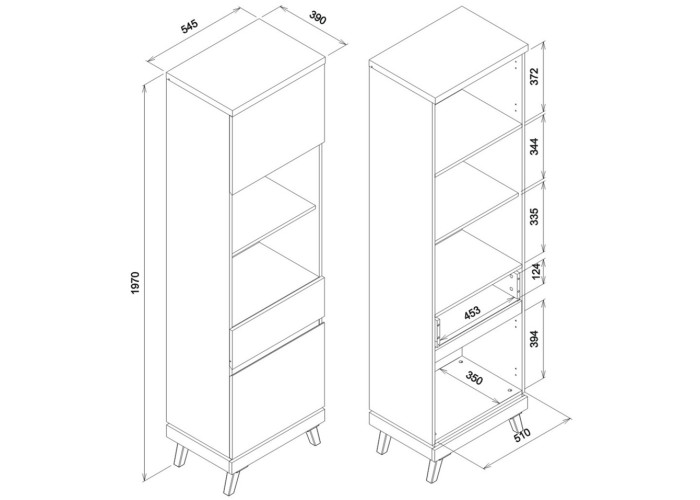ATE AT07 policová skrinka ATE AT07 policová skrinka