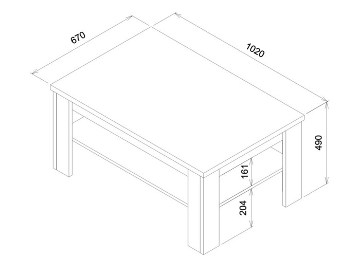 BRANDO (JADE) B09, konferenčný stolík