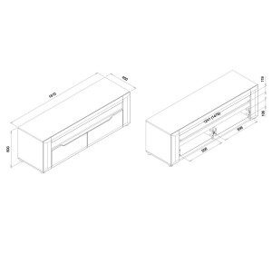 BRANDO (JADE) B01, TV stolík