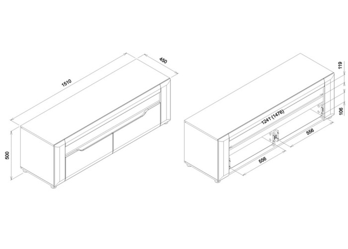 BRANDO (JADE) B01, TV stolík