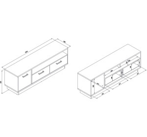 COLIN CN01, TV stolík COLIN CN01, TV stolík