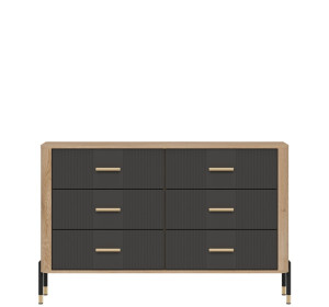 DANTE antracit DT04 komoda so zásuvkami