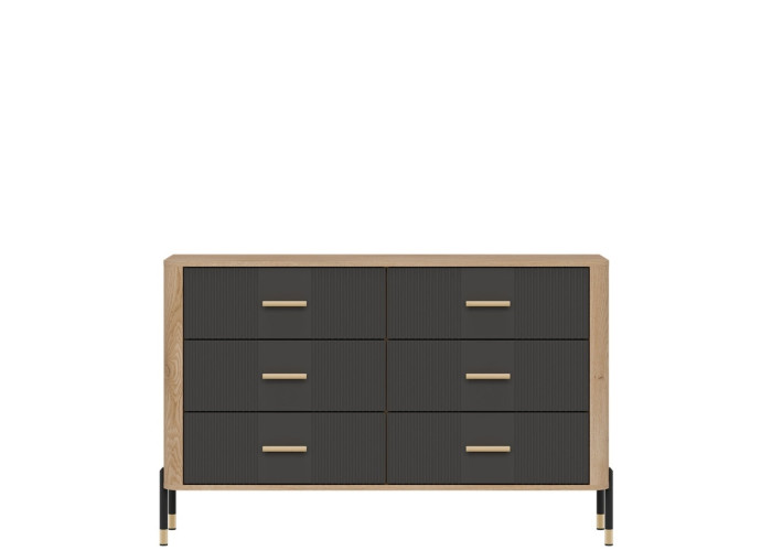 DANTE antracit DT04 komoda so zásuvkami DANTE antracit DT04 komoda so zásuvkami