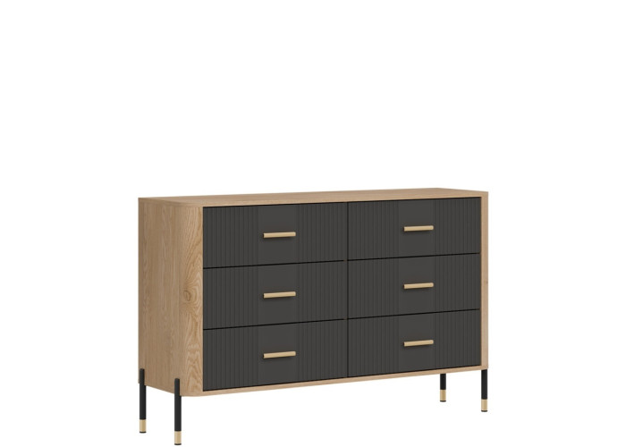 DANTE antracit DT04 komoda so zásuvkami DANTE antracit DT04 komoda so zásuvkami