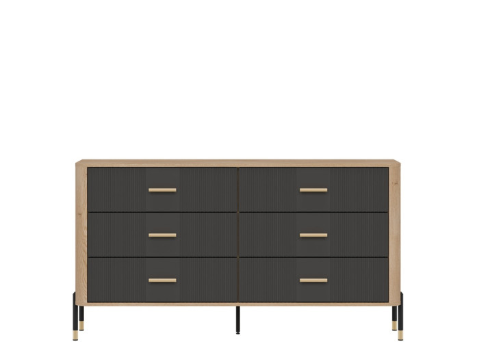 DANTE antracit DT05 komoda so zásuvkami DANTE antracit DT05 komoda so zásuvkami