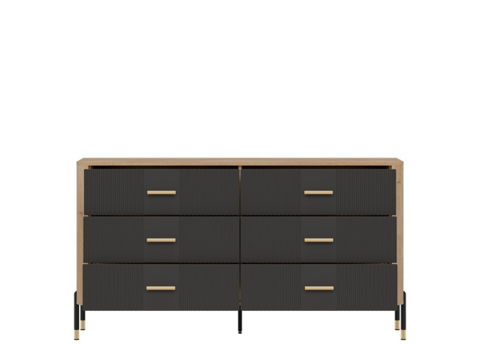 DANTE antracit DT05 komoda so zásuvkami DANTE antracit DT05 komoda so zásuvkami