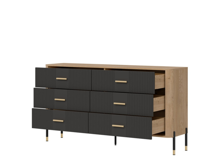 DANTE antracit DT05 komoda so zásuvkami DANTE antracit DT05 komoda so zásuvkami