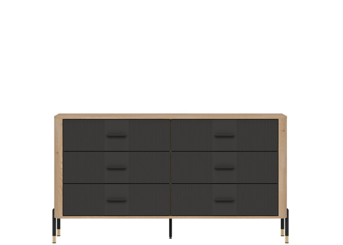 DANTE antracit DT05 komoda so zásuvkami DANTE antracit DT05 komoda so zásuvkami