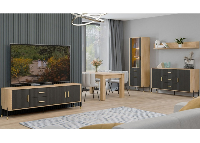 DANTE antracit DT01, skrinka pod TV