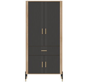 DANTE antracit DT16 šatníková skriňa