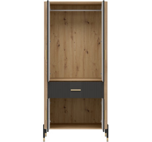 DANTE antracit DT16 šatníková skriňa