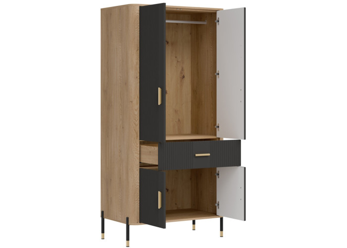 DANTE antracit DT16 šatníková skriňa DANTE antracit DT16 šatníková skriňa