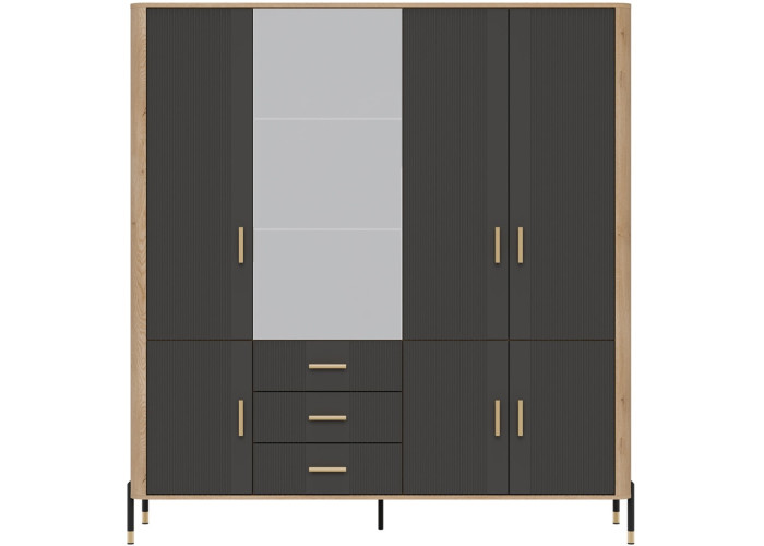 DANTE antracit DT17 šatníkovo-policová skriňa DANTE antracit DT17 šatníkovo-policová skriňa