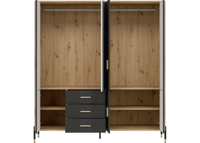 DANTE antracit DT17 šatníkovo-policová skriňa DANTE antracit DT17 šatníkovo-policová skriňa