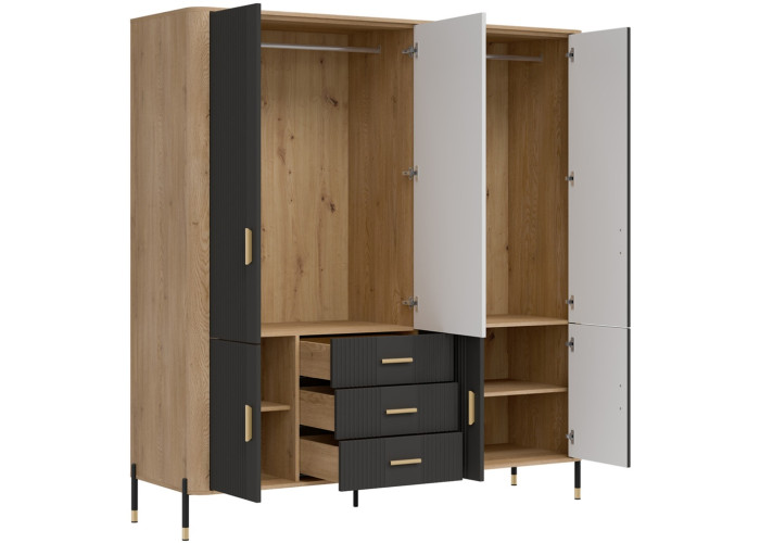 DANTE antracit DT17 šatníkovo-policová skriňa DANTE antracit DT17 šatníkovo-policová skriňa