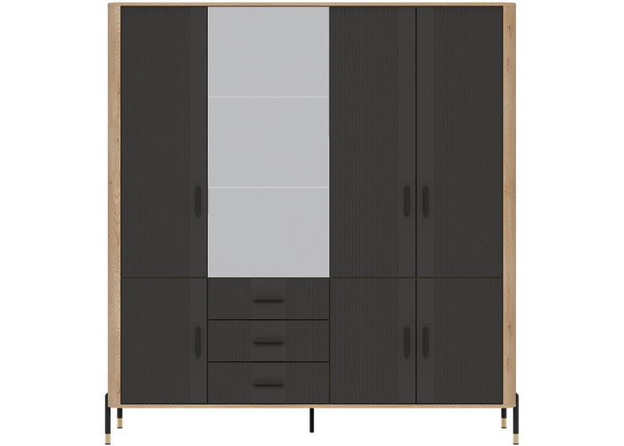 DANTE antracit DT17 šatníkovo-policová skriňa DANTE antracit DT17 šatníkovo-policová skriňa