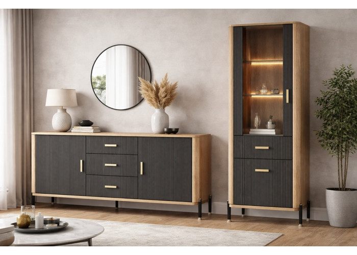 DANTE antracit DT01, skrinka pod TV