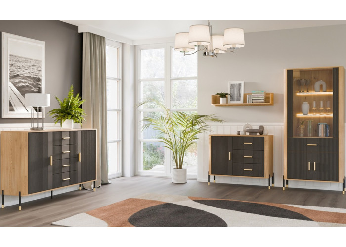 DANTE antracit DT01, skrinka pod TV